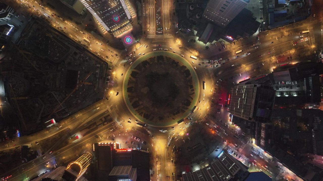 城市夜景宣传 城市楼宇景观