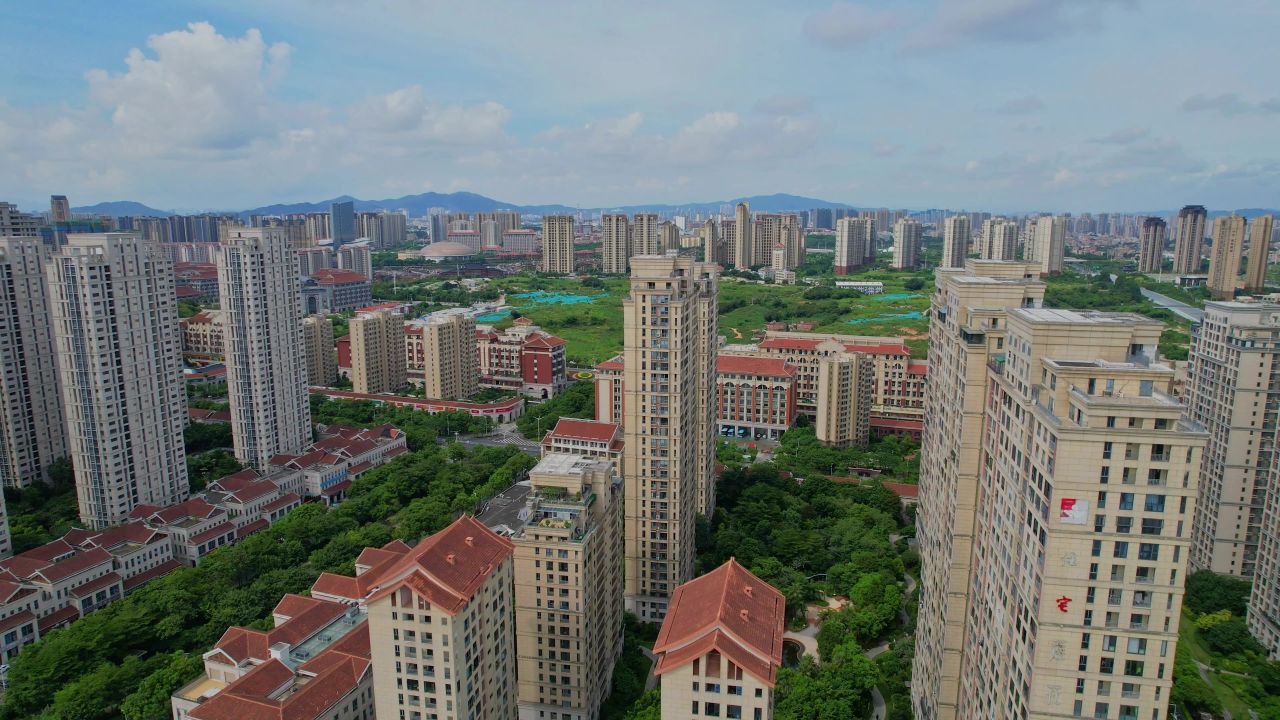 航拍厦门集美新城景观 4