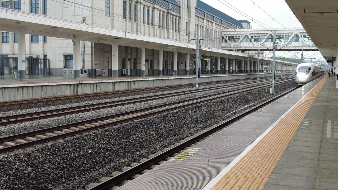 沿途火车窗外风景旅途风光实拍  