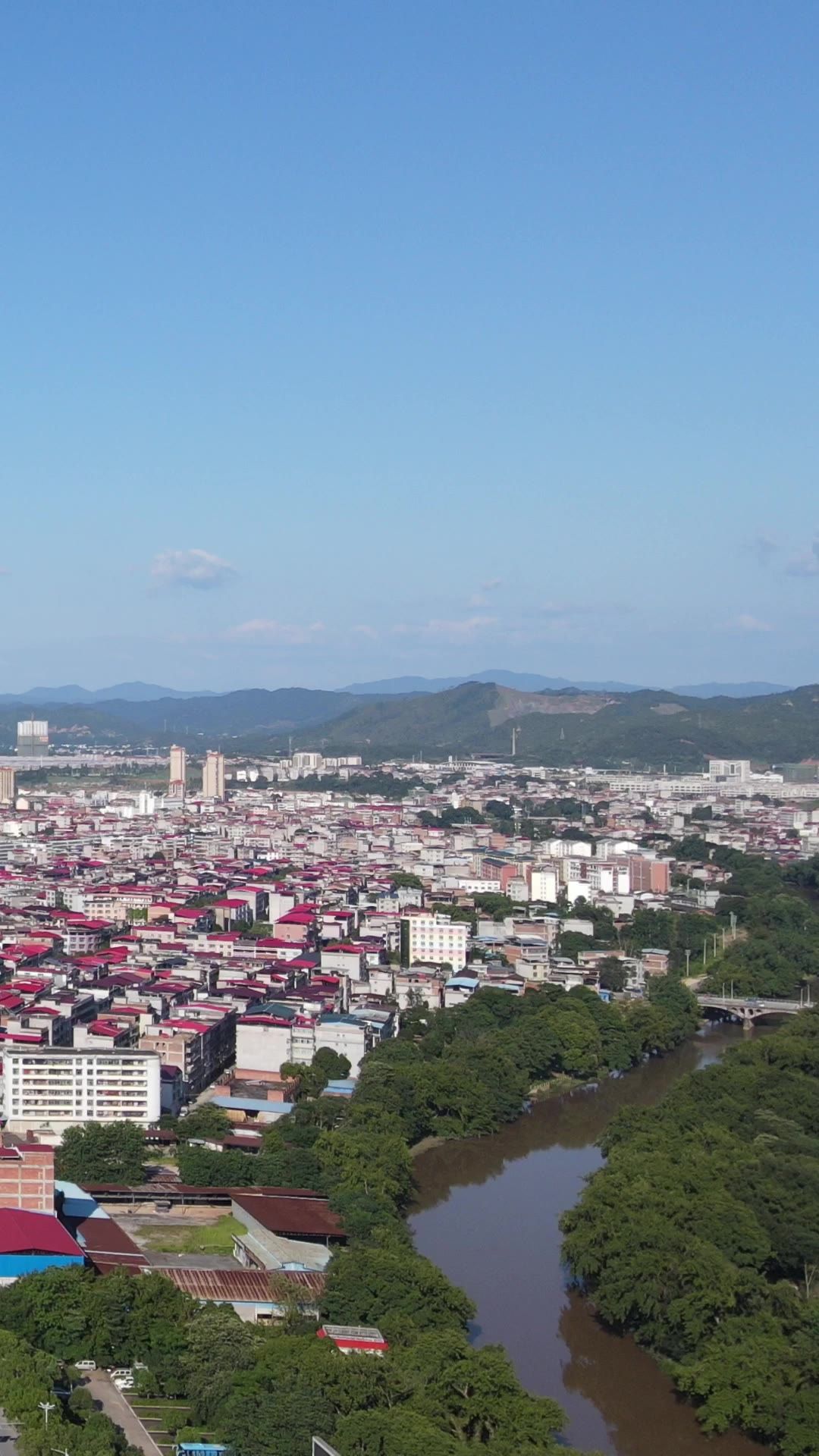 城市航拍红色之都江西瑞金