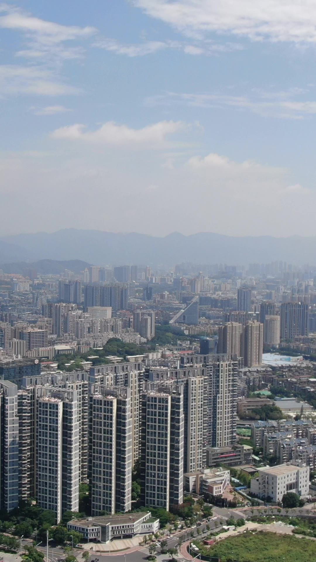 城市航拍湖南吉首城市全景