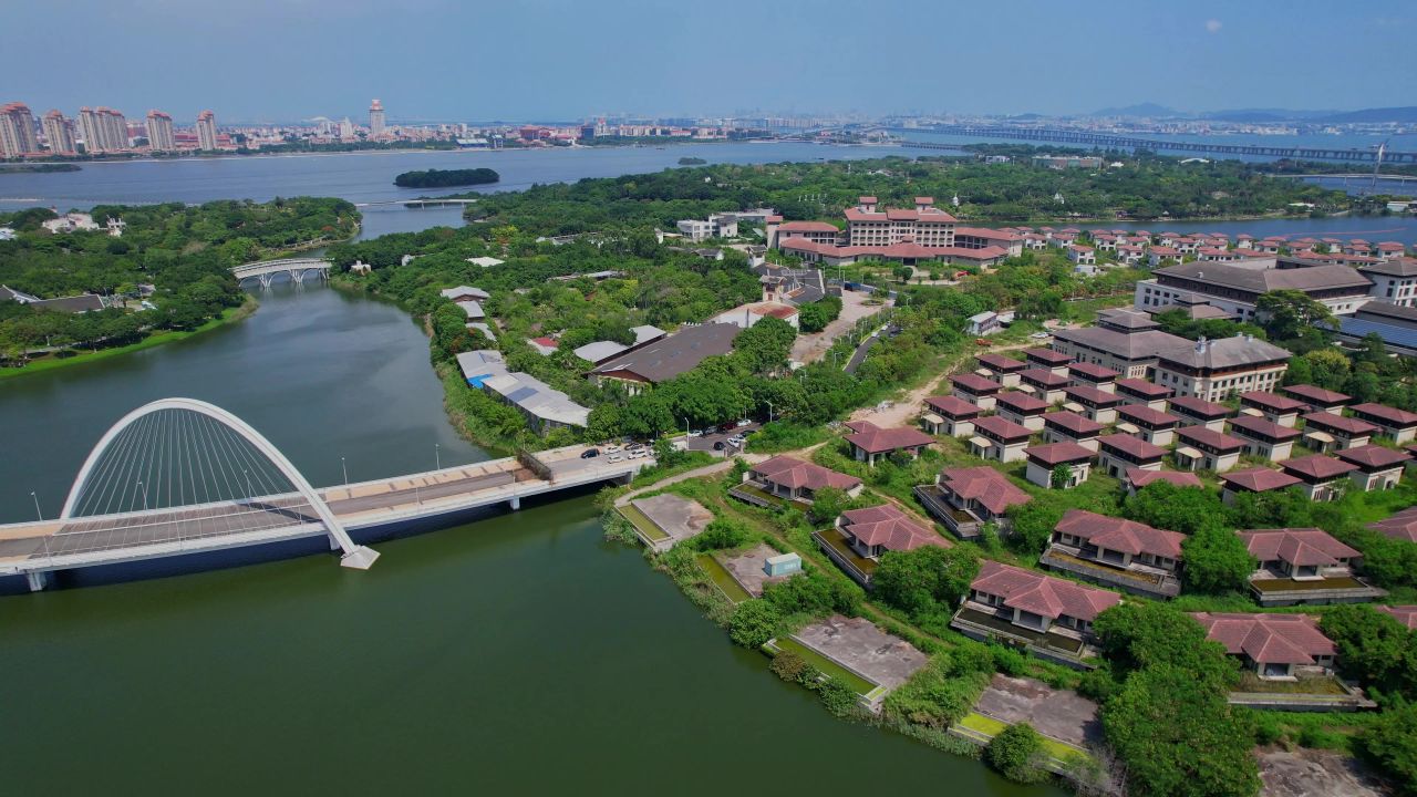 航拍厦门杏博湾温泉度假村 11