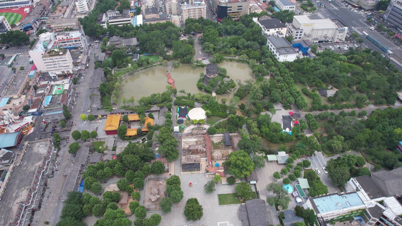 江苏连云港新浦公园航拍