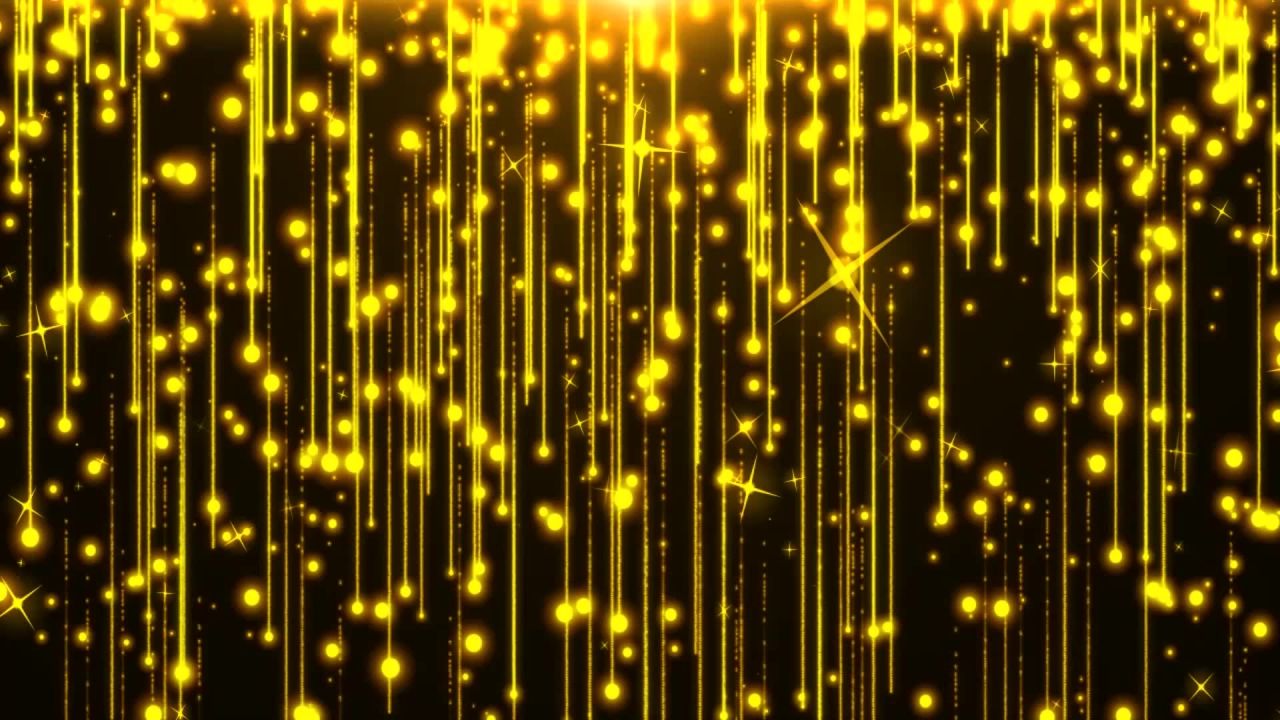 金色粒子舞台背景年会节日颁奖典礼庆祝  