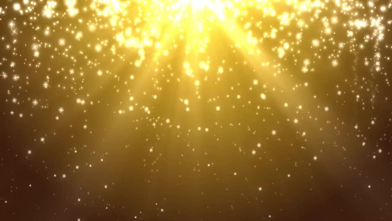 金色粒子舞台背景年会节日颁奖典礼庆祝  