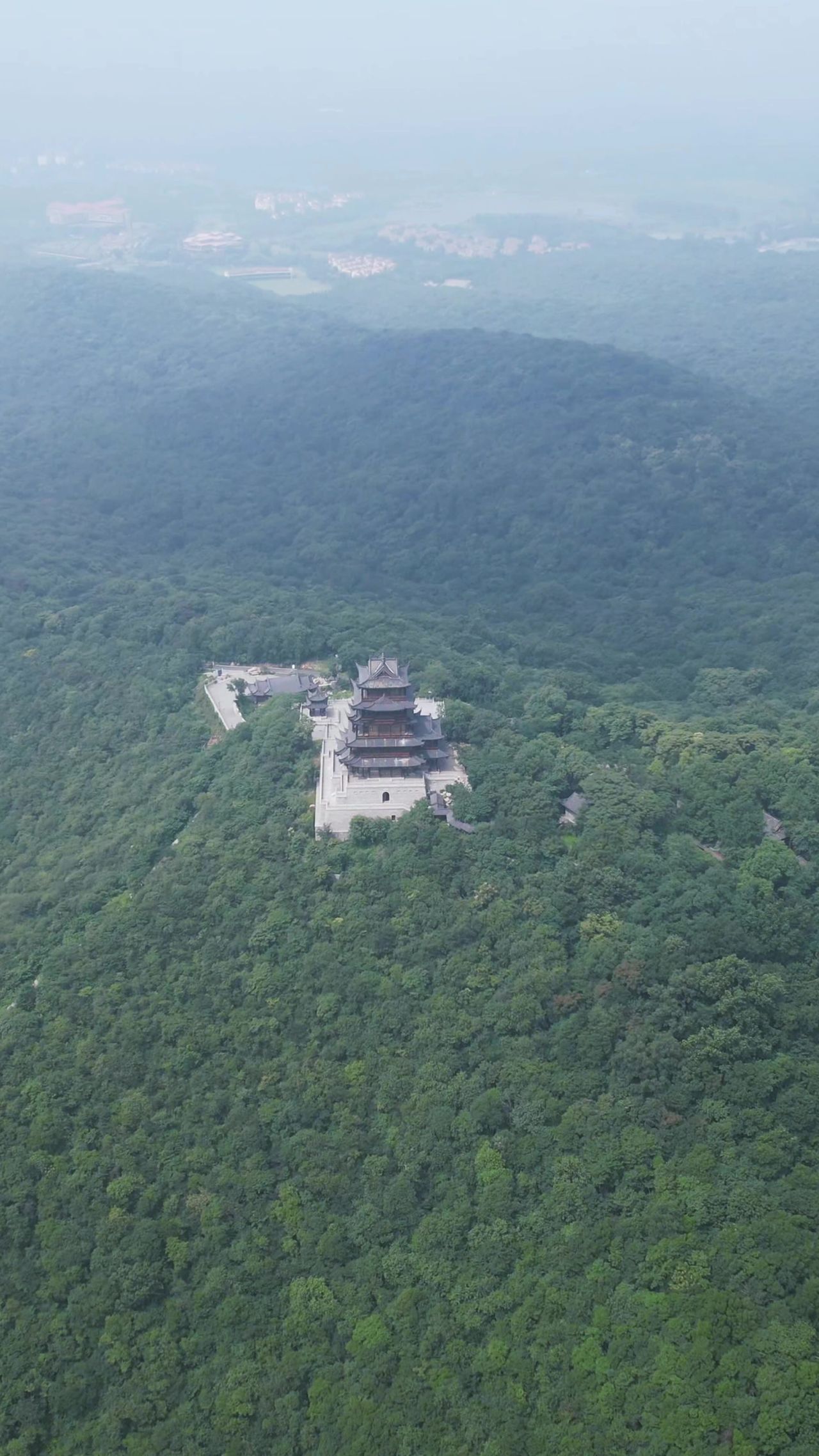 安徽滁州琅琊山4A景区竖屏航拍  