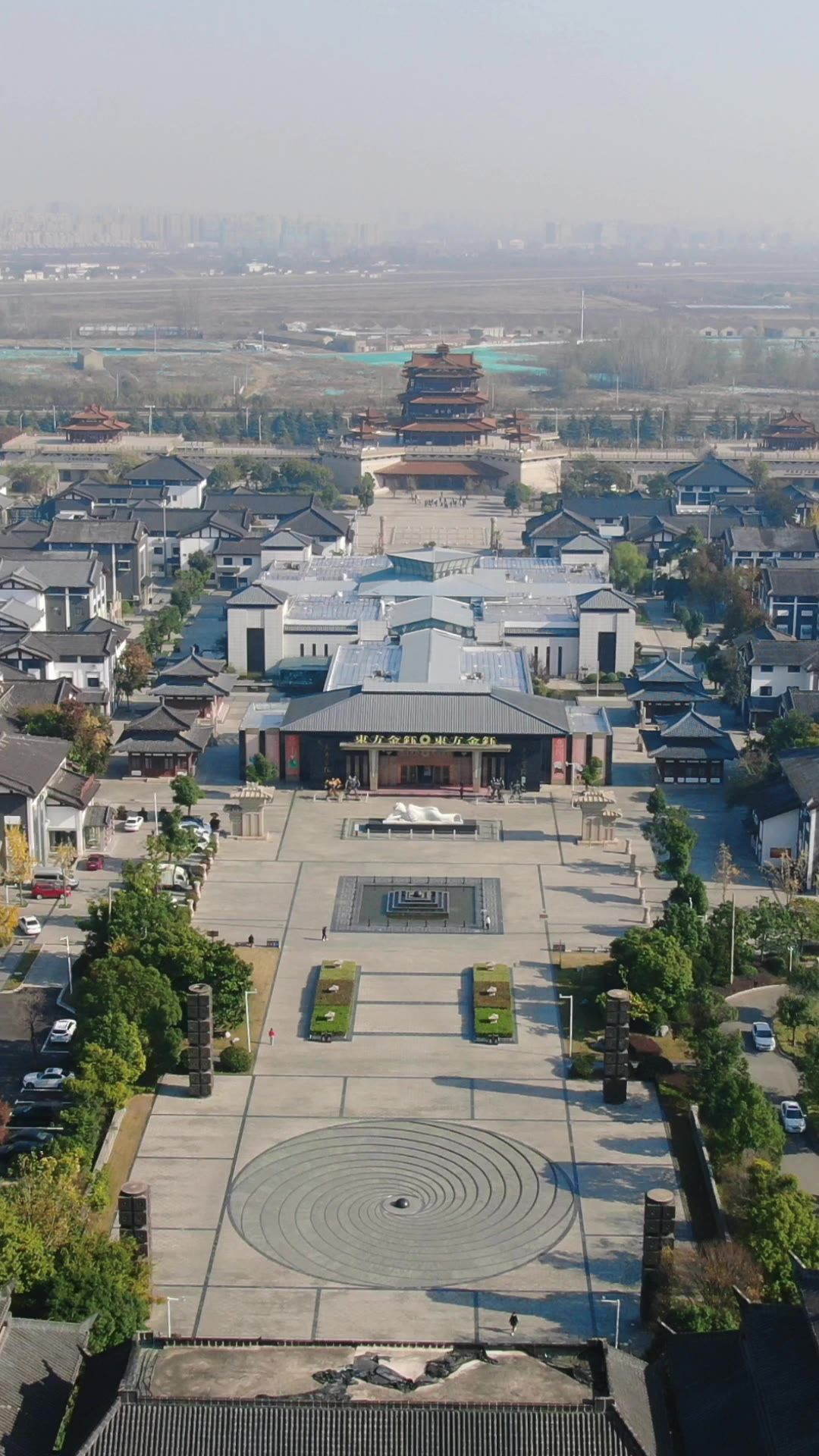 江苏徐州彭祖楼竖屏航拍