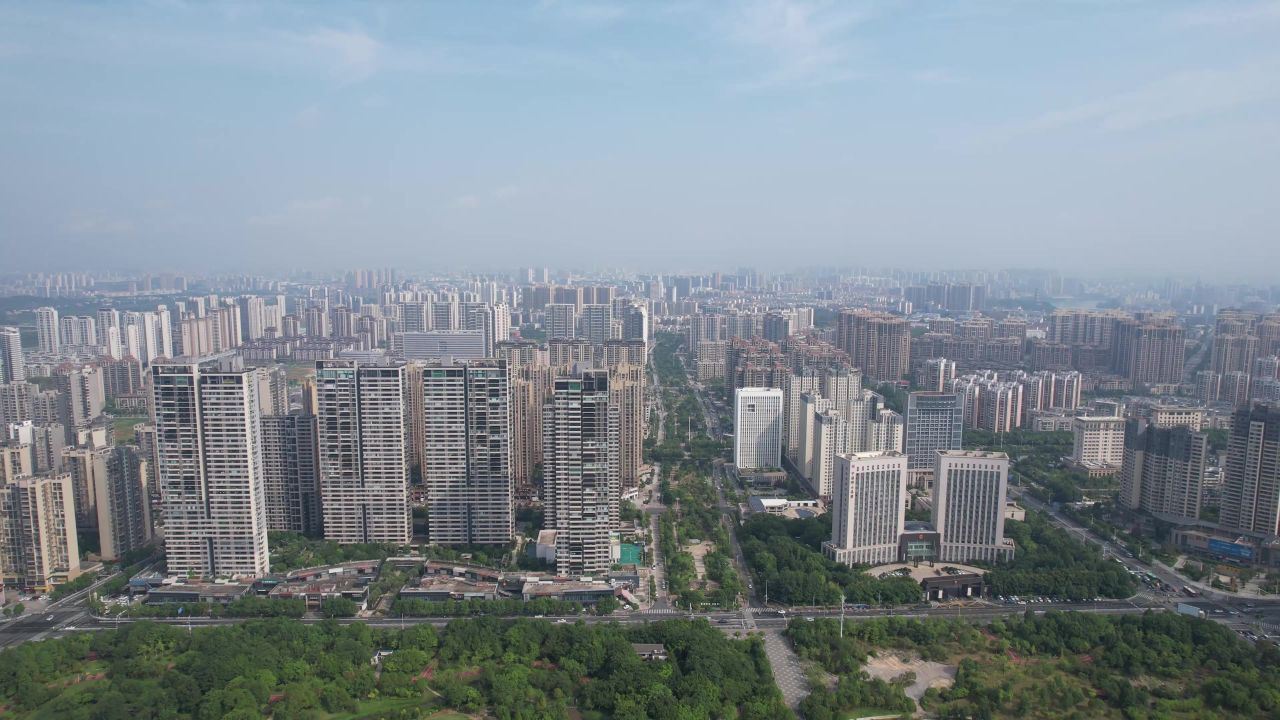 江西赣州城市风光航拍