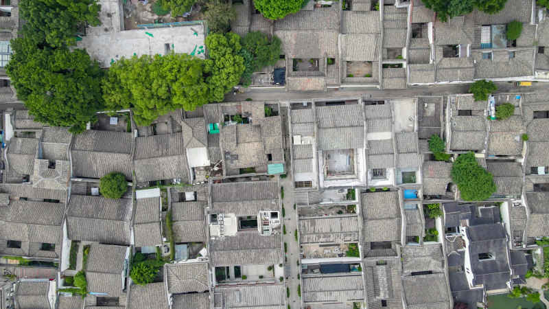 福建汀州古城航拍图 
