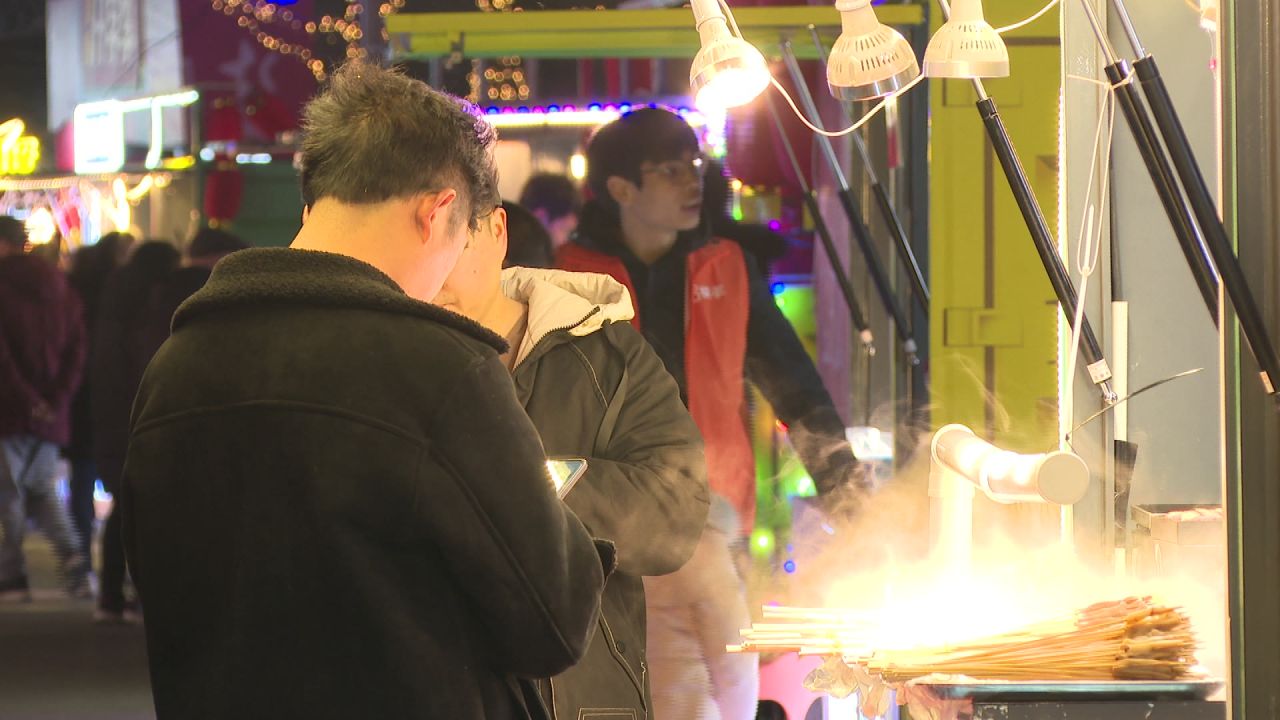 夜市小吃摊夜间镜头一组 9
