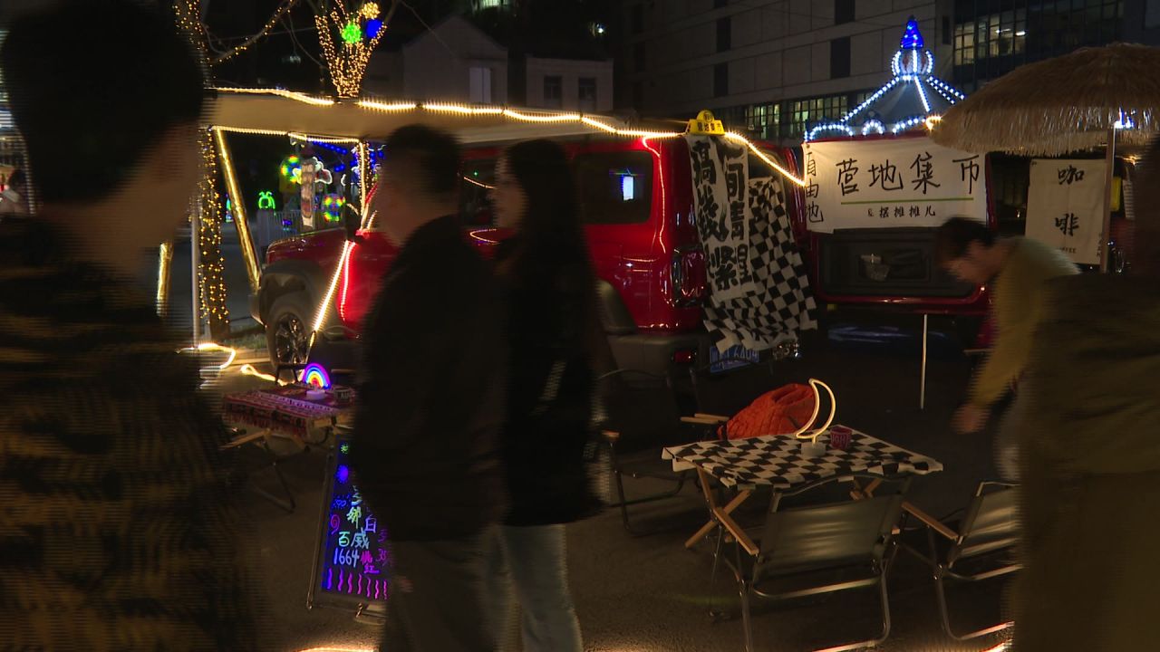 夜市小吃摊夜间镜头一组 15