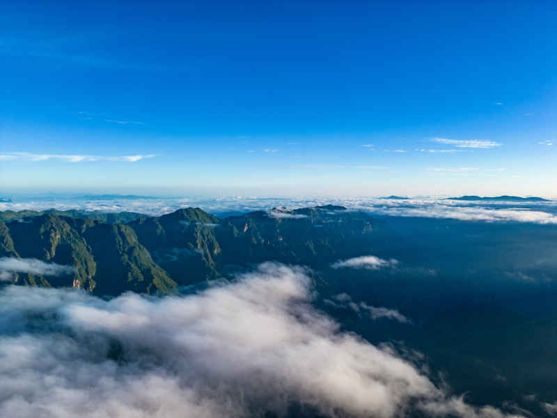 自然风光云海云雾缭绕航拍 