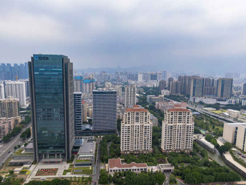  福建福州城市风光航拍摄影图