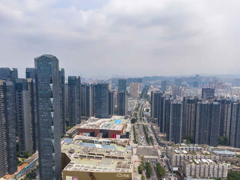  福建福州城市风光航拍摄影图