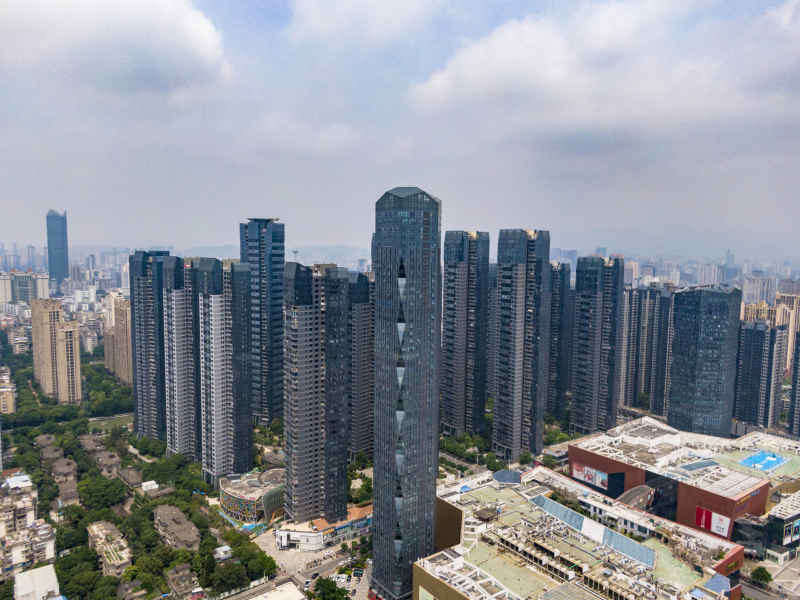  福建福州城市风光航拍摄影图