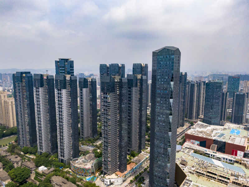  福建福州城市风光航拍摄影图