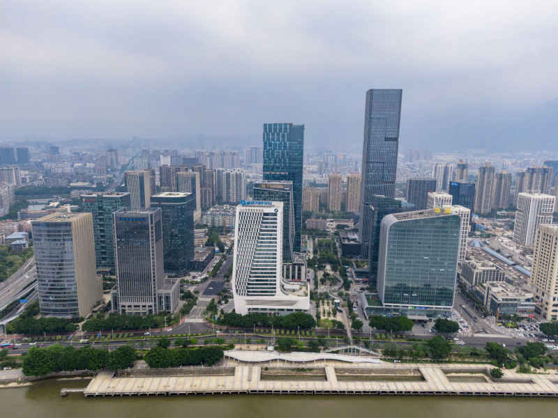 福建福州金融中心航拍摄影图