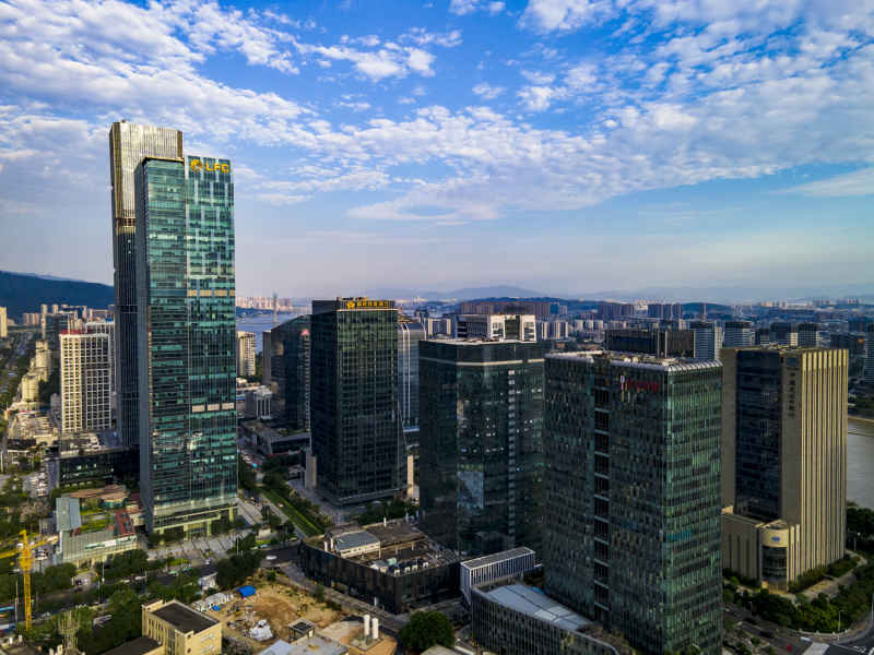 福建福州金融中心航拍摄影图