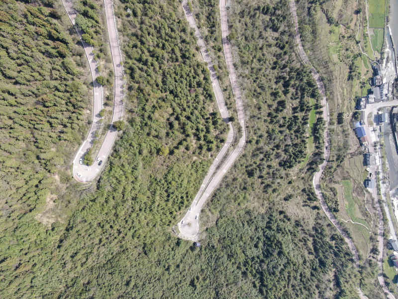 湖南湘西矮寨奇观5A景区航拍摄影图