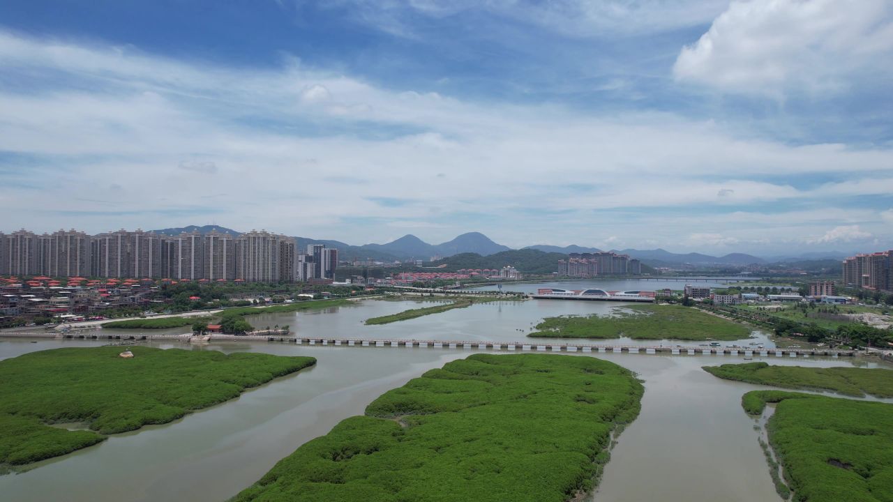  福建泉州洛阳桥航拍