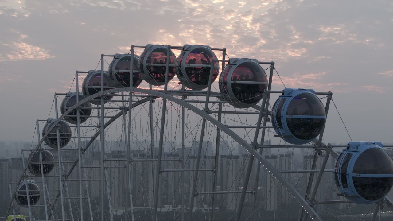 夕阳下的摩天轮 3