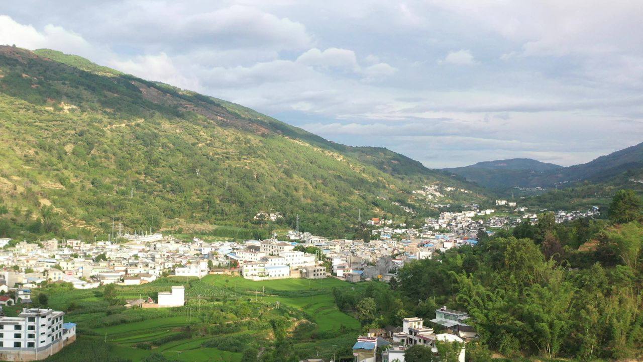 航拍村庄