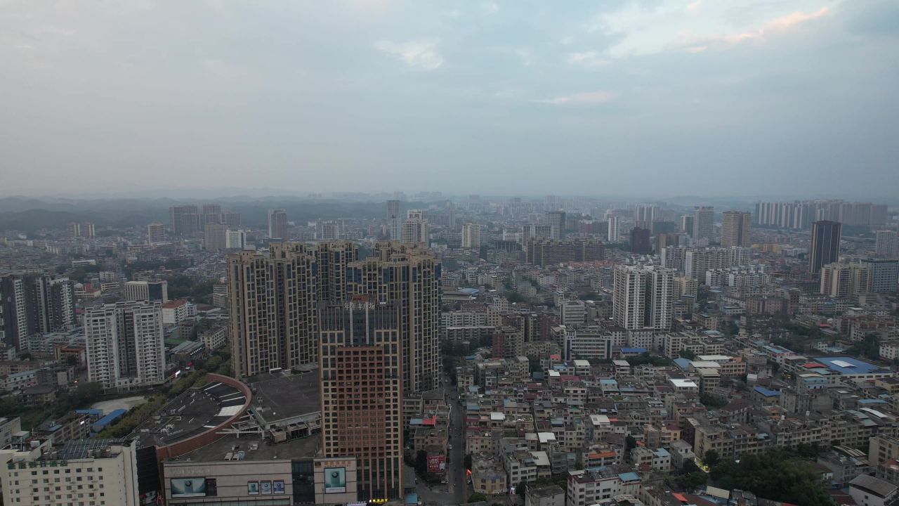 广西钦州城市大景航拍