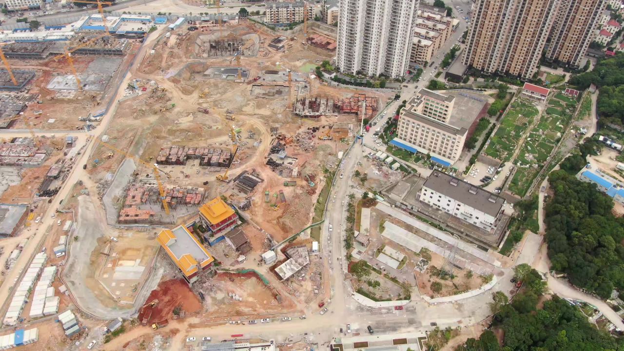 房地产施工工地航拍