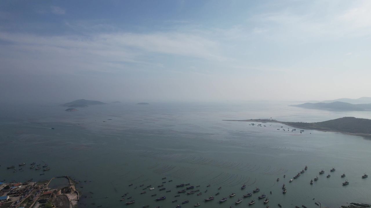 大海海洋海岛自然风光航拍 