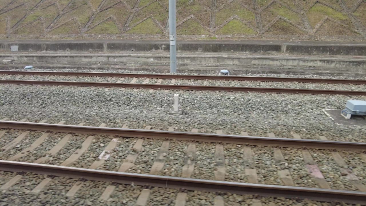 沿途高铁火车窗外风景实拍 