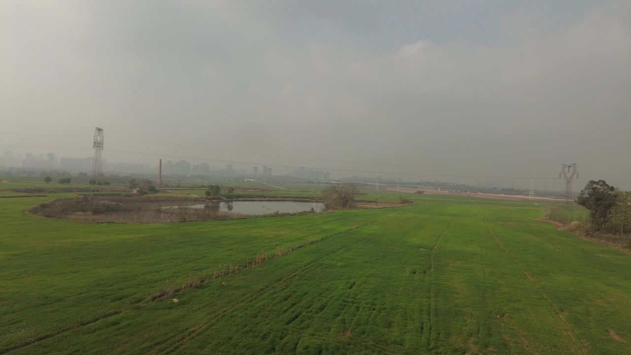 沿途高铁火车窗外风景实拍 