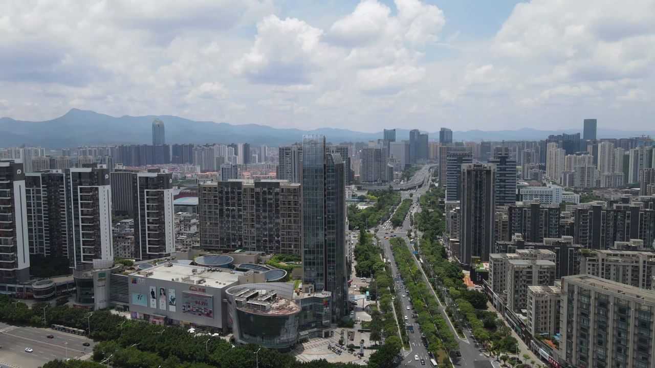 福建福州城市建设航拍