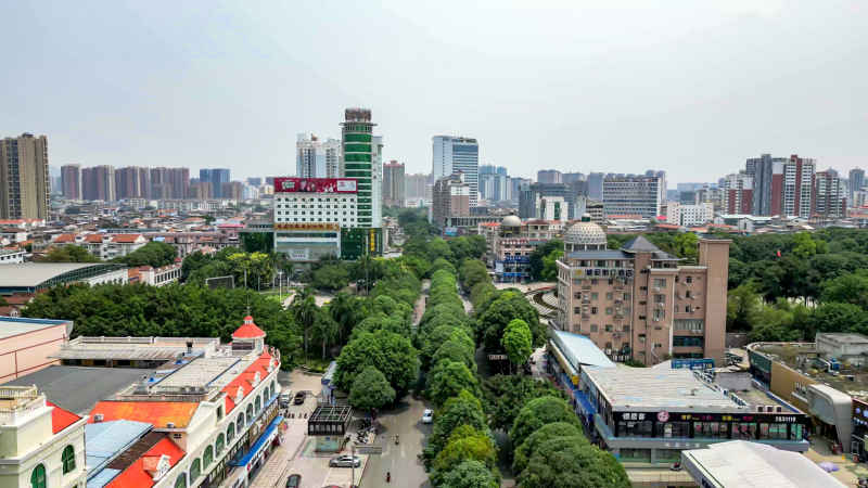  广西百色城市风光航拍