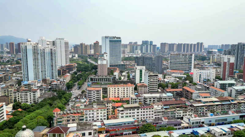 广西百色城市风光航拍