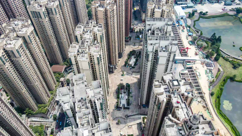 贵州贵阳城市风光航拍图 