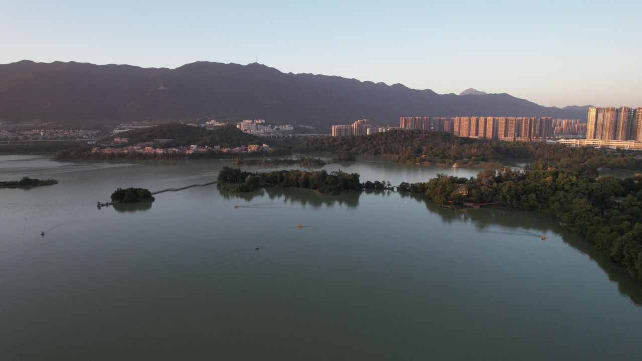 广东肇庆城市风光旅游景区航拍 