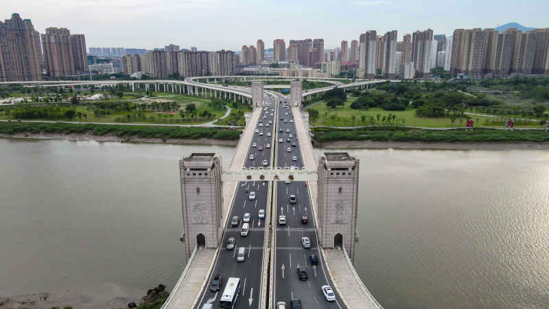 福建泉州城市风光航拍图 