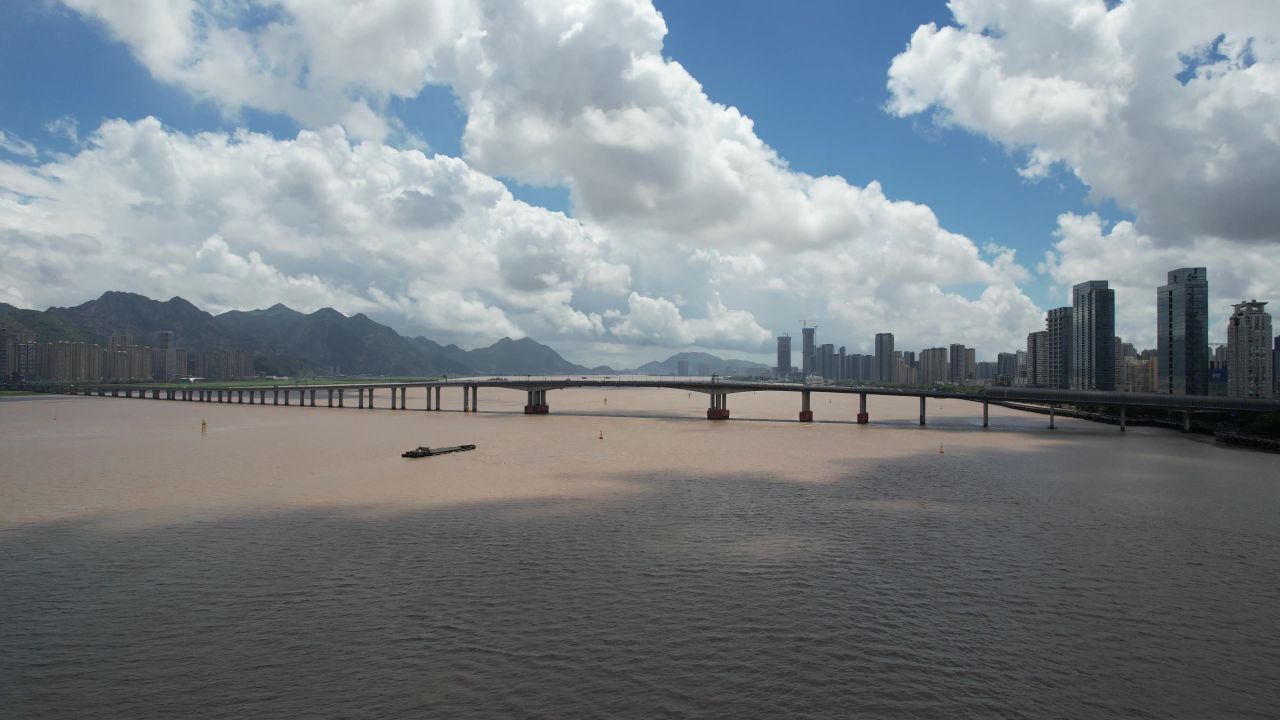 浙江温州城市风光航拍