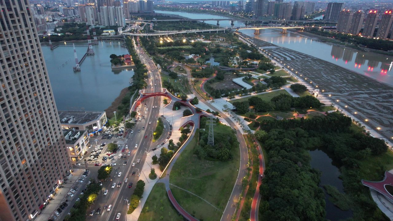 福建泉州城市风光地标建筑航拍