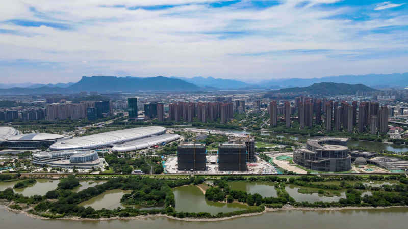 福建福州城市风光航拍摄影图