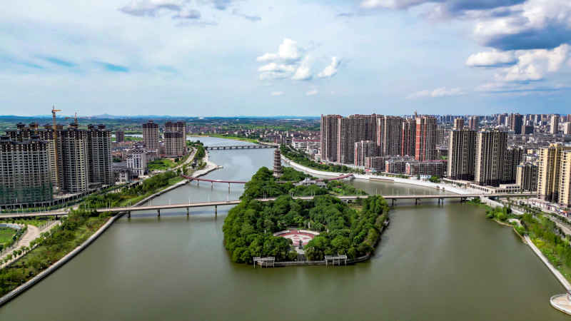 福建福州城市风光航拍摄影图