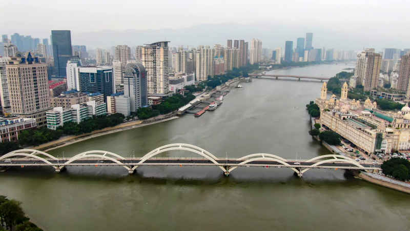 福建福州城市风光航拍摄影图
