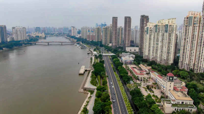 福建福州城市风光航拍摄影图