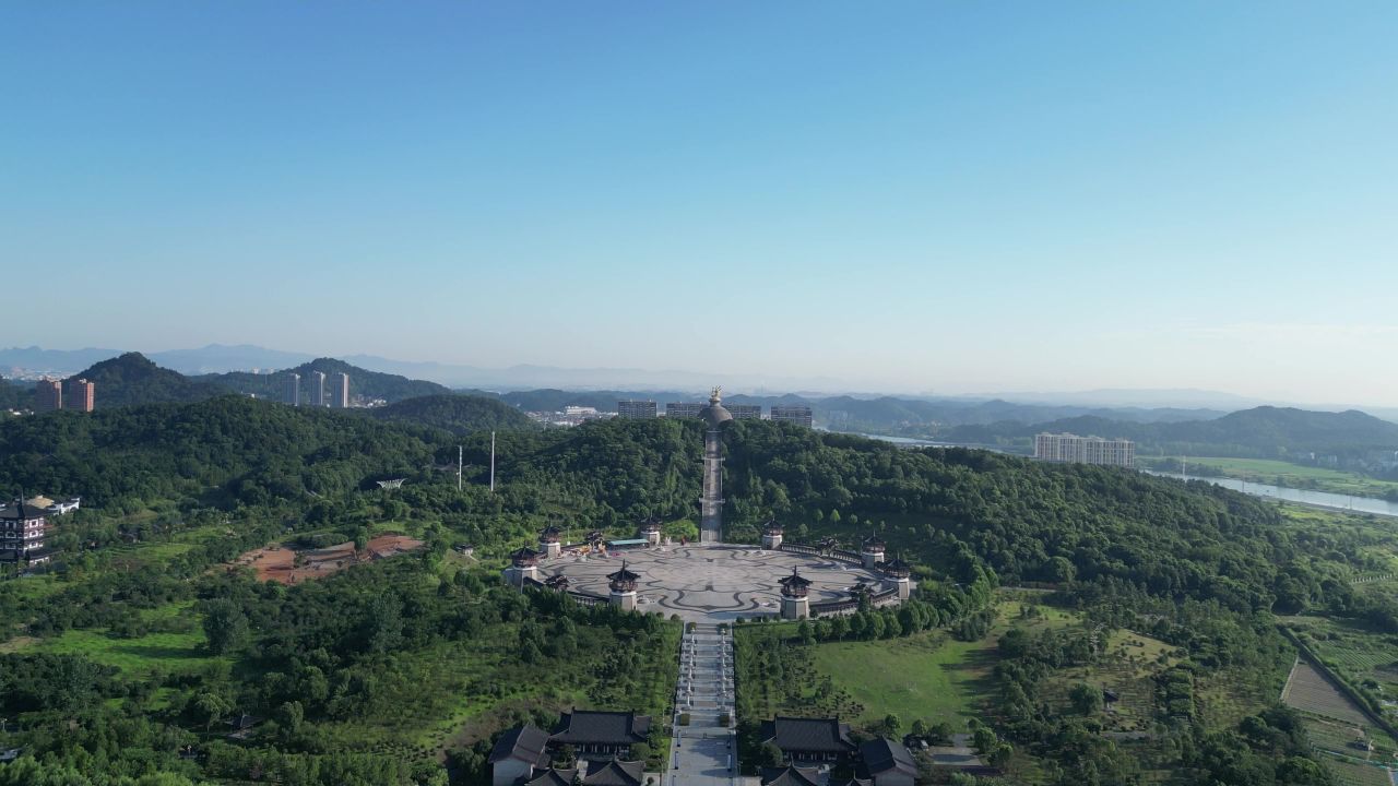 航拍宜春禅都文化博览园