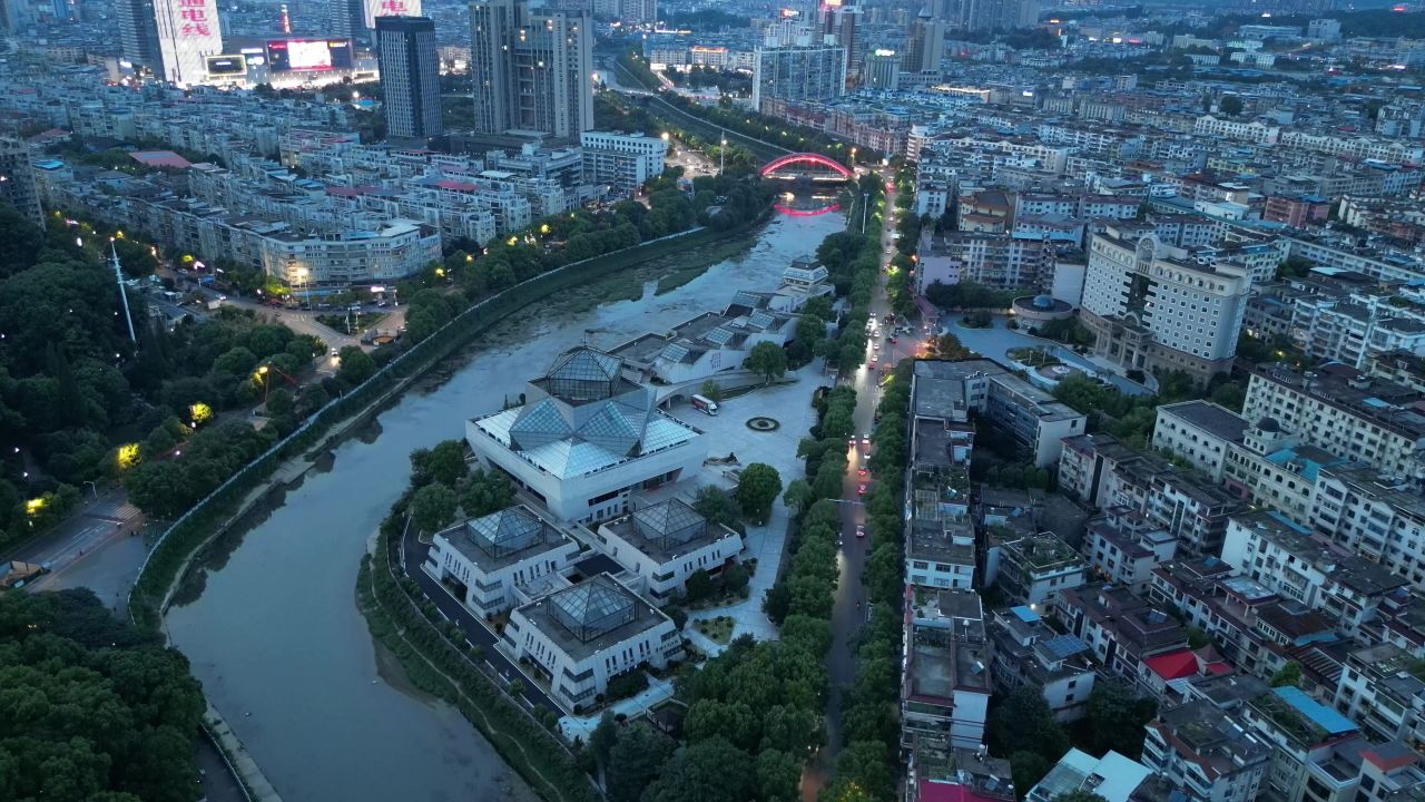 航拍江西萍乡博物馆