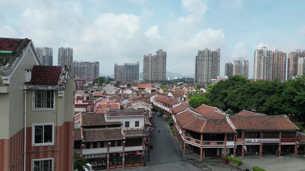 航拍福建漳州古城