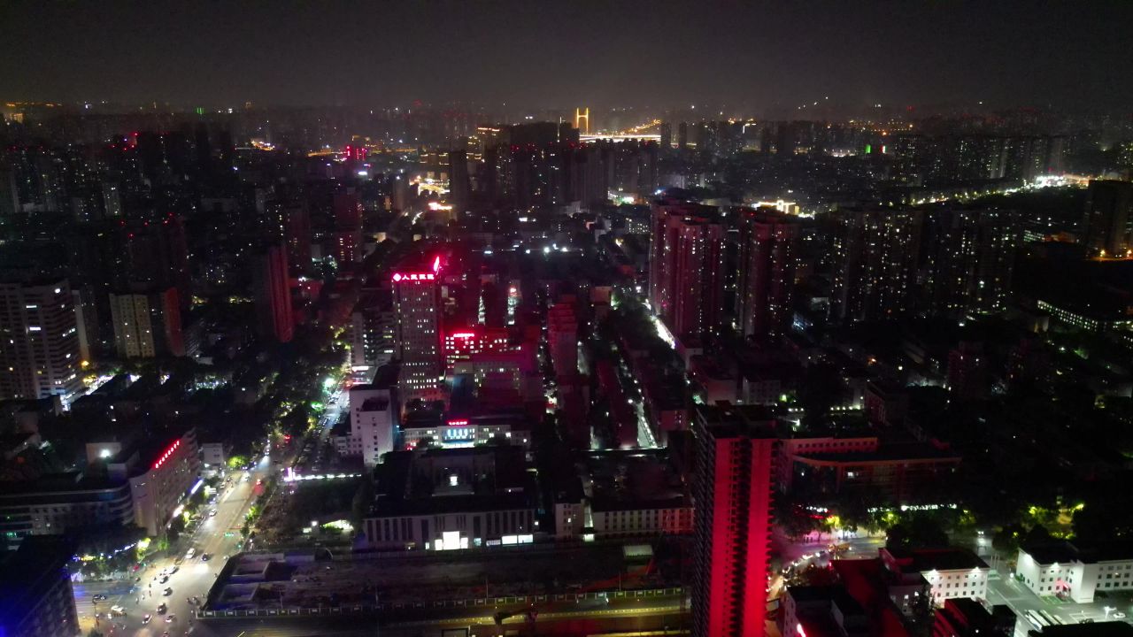 河南郑州城市风光航拍