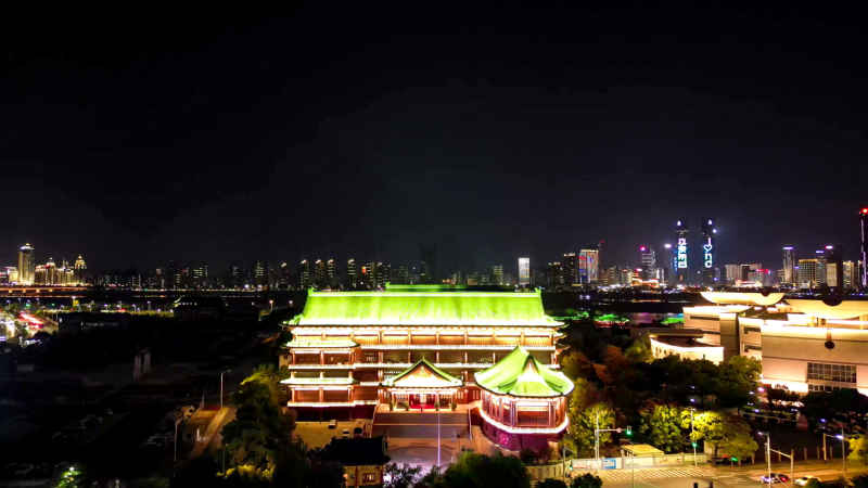 江西南昌城市风光航拍摄影图