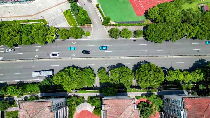 湖北宜昌城市风光航拍摄影图