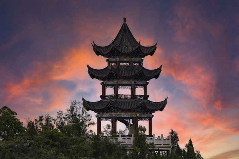 晚霞亭